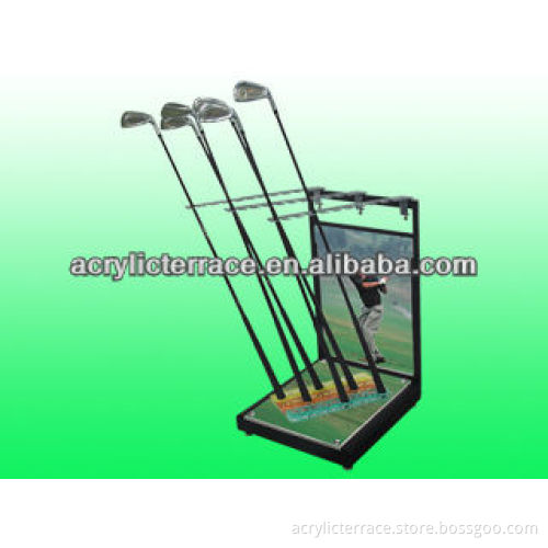 floor style golf club holder/golf